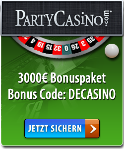 Verblüffende PartyCasino Begrüßungsboni